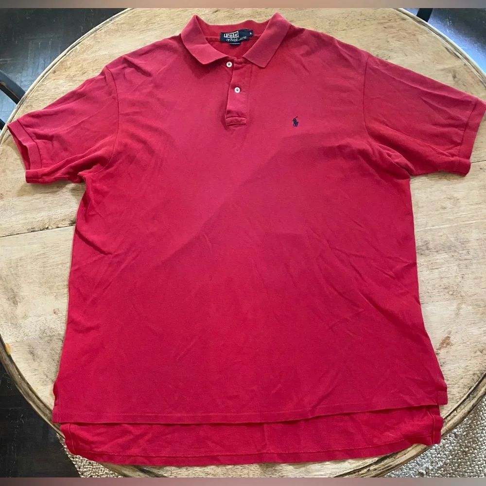 Polo‎ Ralph Lauren Men’s Sz XL Red Iconic Mesh Polo Shirt